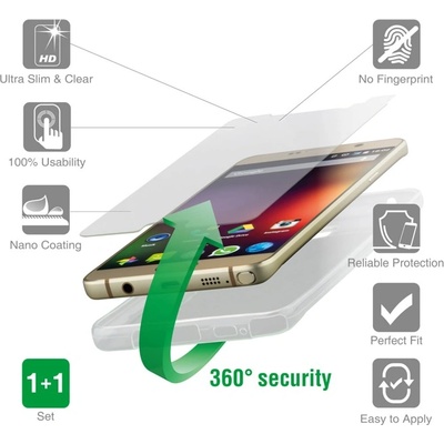 4smarts Протектор от закалено стъкло /Tempered Glass/, 4smarts, за Huawei Honor 8 Pro, силиконов (TPU) кейс