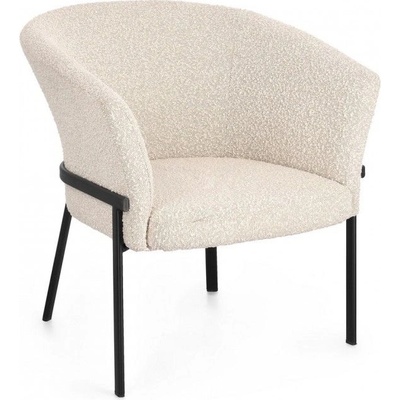 Bizzotto Трапезен стол с подлакътници Puka, слонова кост (0734257)