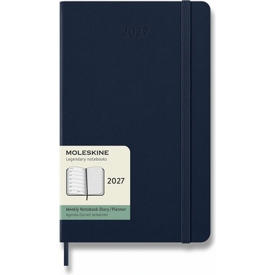 Moleskine A5 Týždenný 2027 Modrý