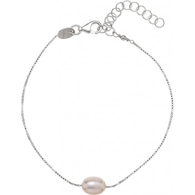 Alisia Něžný stříbrný náramek s pravou perlou AL3707-Argento