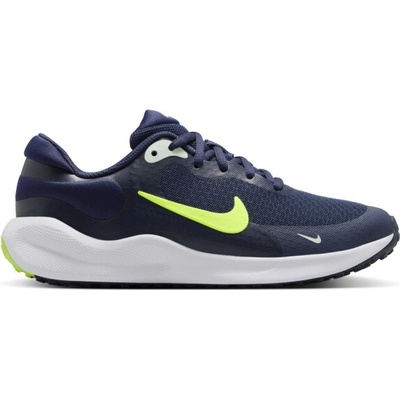 Nike chlapčenská športová obuv (tréningová) Revolution 7 Jr midnight navy/volt tint/white