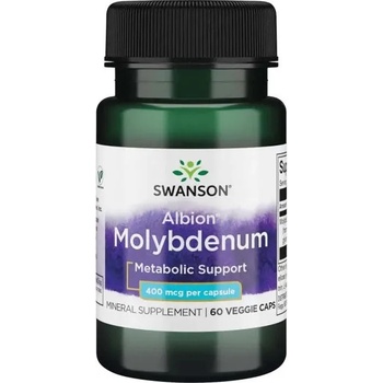 Swanson Albion Molybdenum, 400 mcg, 60 капсули, Swanson (SWU838)