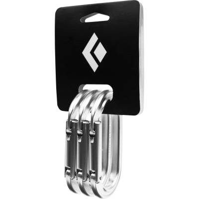 Black Diamond Карабинер с щифт Black diamond Oval Keylock Carabiner 3-Pack Snapgate carabiner - Polished - размер One Size (321-0311-0111)