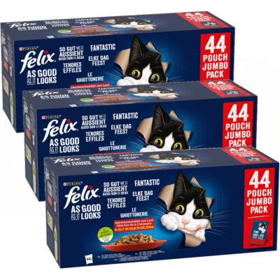 Felix Fantastic MIX příchutě v želé: 132x85 g