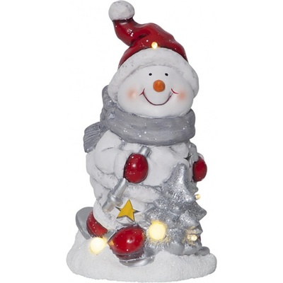 Eglo Vánoční LED dekorace Sněhulák keramika 15 cm