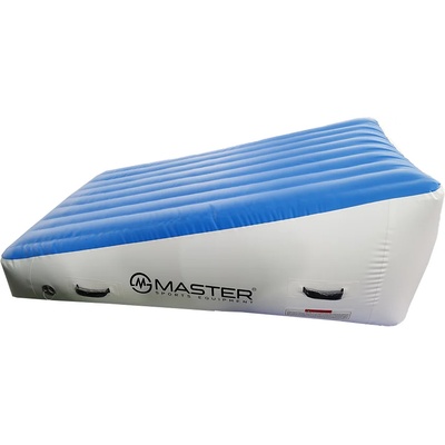 MasterJump Постелка за наклон MASTERJUMP 180 x 120 x 20-65 см, синьо - бяло