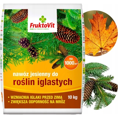 Fruktovit Plus podzimní hnojivo pro jehličnaté rostliny 10 kg