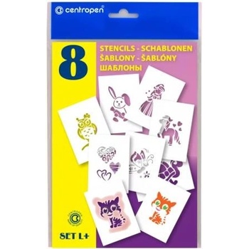 Šablóna k fúkacím fixkám Centropen Dievčenská L+