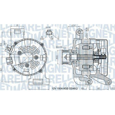 Generátor MAGNETI MARELLI 063731575010