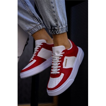 Chekich Мъжки обувки CH087 - Червено-Бели #359597 (359597_Червен)