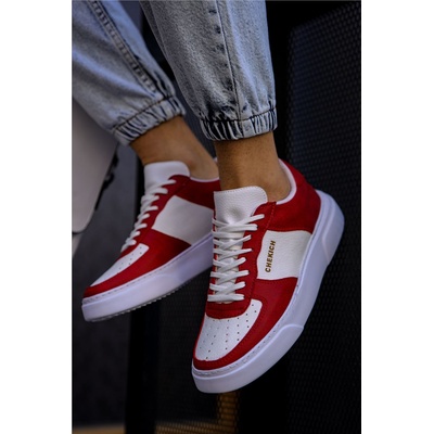 Chekich Мъжки обувки CH087 - Червено-Бели #359597 (359597_Червен)