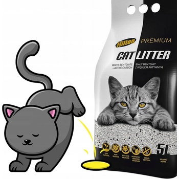 Hilton Bentonit s aktivním uhlím bílý 5 l