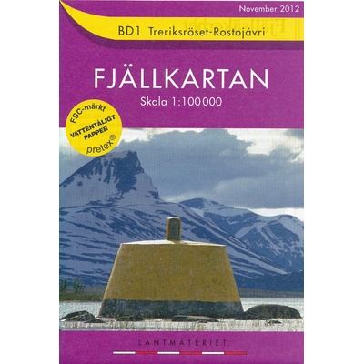 mapa SWE BD1 Treriksroset 1:100 t.
