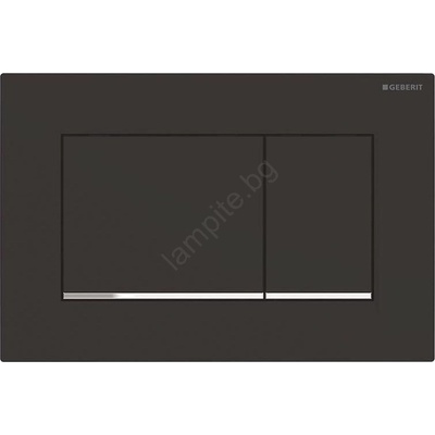 Geberit 115.883. 14.1-Смивателен бутон Sigma30 24, 6x16, 4 cm черен/лъскав хром (GB0045)