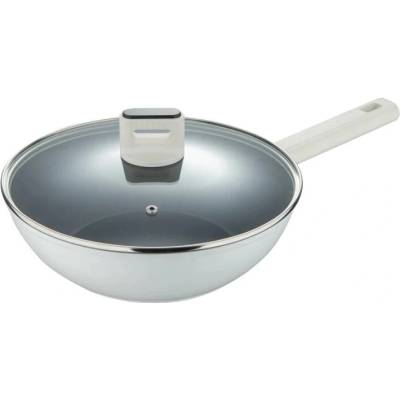 Bergner Pánev WOK s poklicí s nepřilnavým povrchem LINES 28 cm