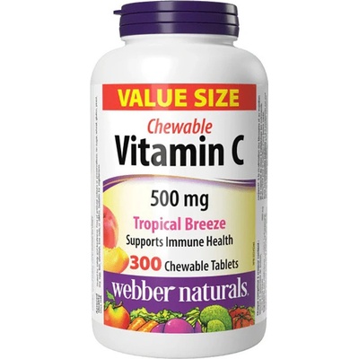 Webber Naturals Vitamin C 500 mg tropical breeze 300 tablet