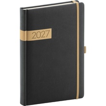 Notique Twill A5 denní 2027 černo-zlatý