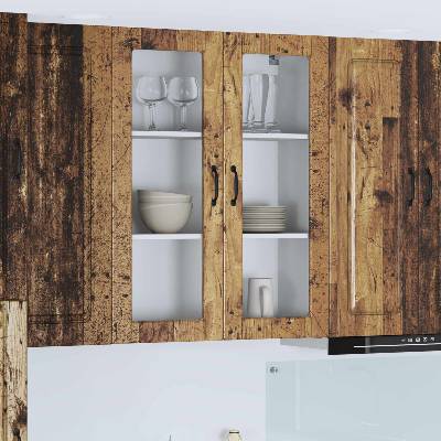 vidaXL Панел за миялна машина Kalmar Старо дърво 80 x 31 x 100 см (884812)