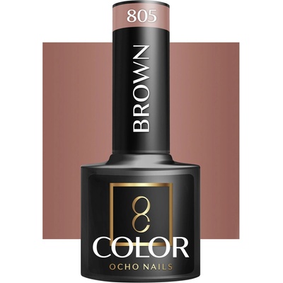 Ocho Nails lak na nechty hnedý 805 5 g