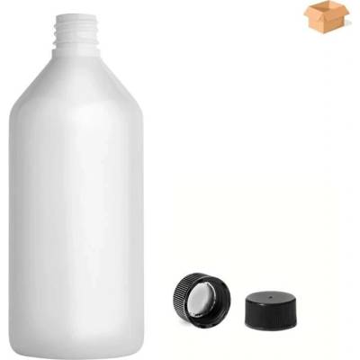 Via Plastová lahvička bílá s černým uzávěrem 215 ml 225 ks