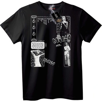 NOONEBRAND Тениска Miko XOXO графика - 2XL, Black