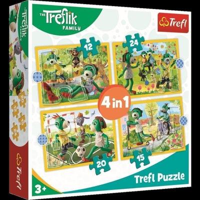 TREFL Treflíci: Zábava 4v1 12,15,20,24 dílků