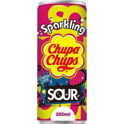 Chupa chups sour strawberry 250 ml