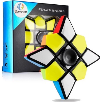 Cube Fidget 1x3x3 Spinner černý