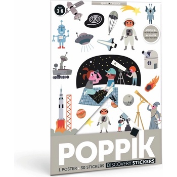 Image 1 of POPPIK Мини плакат със стикери poppik - Космос (min0014)