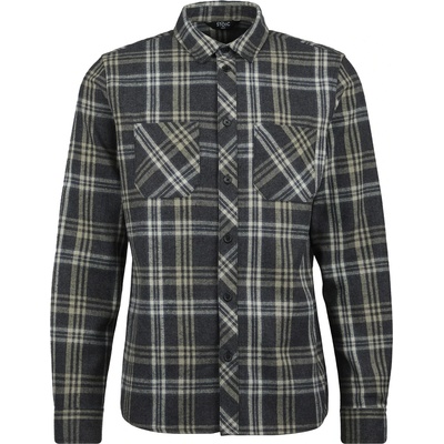 Stoic Мъжка риза с копчета Stoic MMXX. Storuman Hemp Flannel Shirt - Black Multi (033-2413-0212)