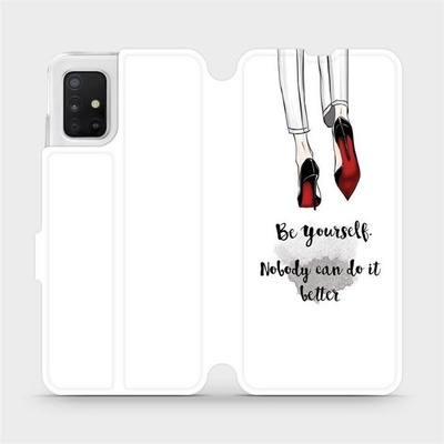 Pouzdro Mobiwear parádní flip Samsung Galaxy A51 - M046P Be yourself