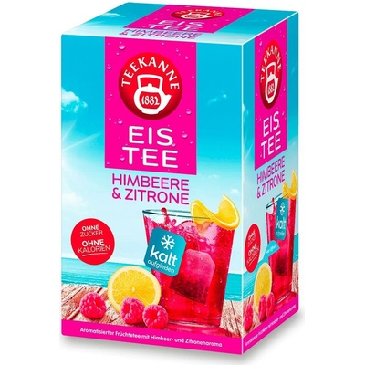 Teekanne Cool Sensations ovocný ledový čaj malina a citron 18 ks