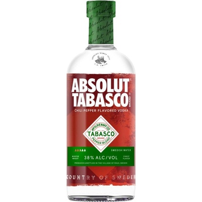 Absolut Tabasco 38% 1 l (holá láhev)