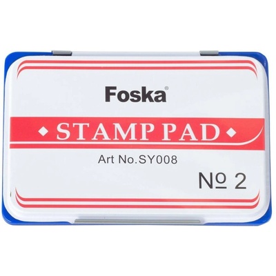 Foska Тампон за печат, № 2, 84 х 122 mm, син (1085220011)