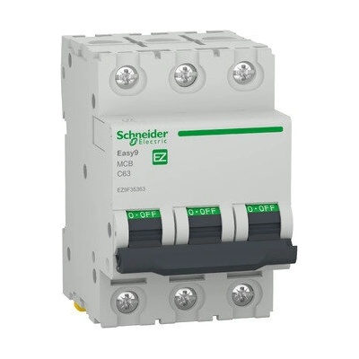 Schneider Electric Автоматичен Прекъсвач Easy9 3P/63A 6kA C (EZ9F35363)