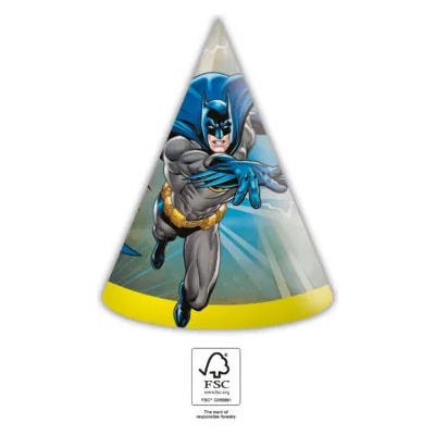 Procos Шапки за парти - Батман 6 бр