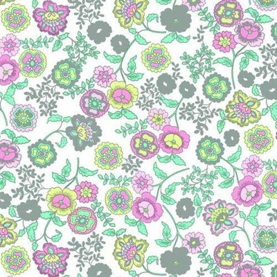 GEKKOFIX 13426 Samolepící tapety Fleur bílý podklad rozměr 45 cm x 15 m