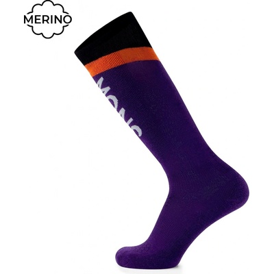 Mons Royale Podkolienky Ultra Cushion Snow violet