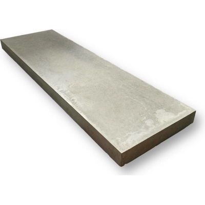 Betonová stříška na zídky a plotové dílce – rovná, hladká (100 × 35 × 5 cm) Barva: Přírodní