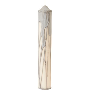 ferm LIVING Dryp Pillar свещ, 30 см, сива (1104271904)