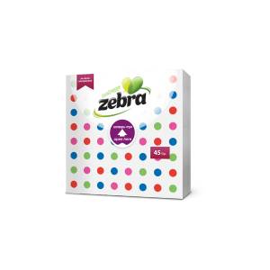ZEBRA Зебра салфетки Easy Open 45 бр 33*33 см (30--422-2)