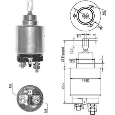 MAGNETI MARELLI Elektromagnetický spínač, startér 940113050273