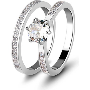 Mabell Set dámských stříbrných prstenů PRIYA CZ221MR0023 6C45