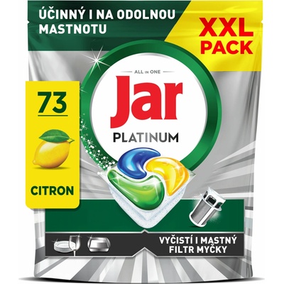Jar Platinum Lemon kapsle do myčky 73 ks