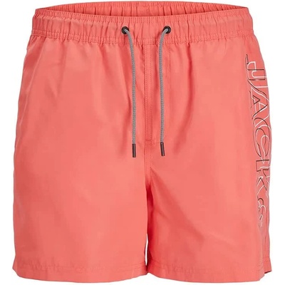 JACK & JONES Бански гащета Jack & jones Fiji Double Logo swimming shorts - Orange (Hot Coral)