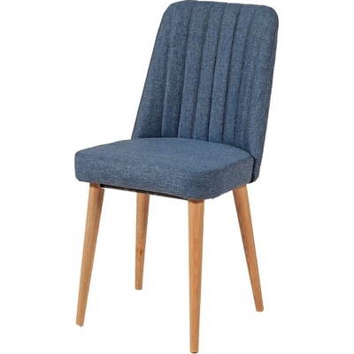 Jedálenská stolička Vina Dark Blue and Atlantic Pine