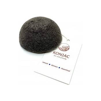 Manzana Konjac Černá konjac obličejová půlkulatá houbička s bambusovým uhlím