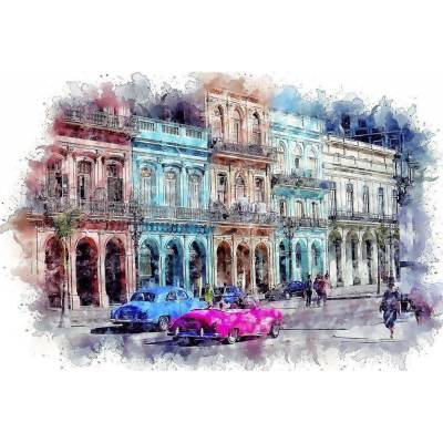 Bondecor Obraz na plátně "Město Colors" 116x80cm