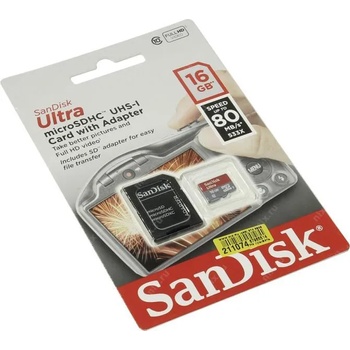 SanDisk microSDHC 16GB Class 10 SDQUNC-016G-GN6IA