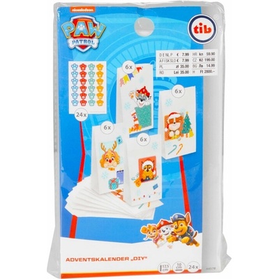 Spin Master Adventní kalendář Tlapková patrola s nálepkami 24 ks